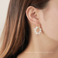 Shangjie Oem Aretes Fashion Danity Women Pendientes Joyas 925 Pendientes de plata esterlina Pendientes de perlas redondas